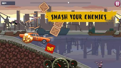 Drive or Die - Zombie Pixel Earn to Epic Racing screenshot 3