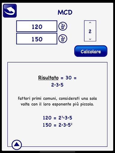 MCM MCD scomposizione Fattori primi Matematic LITE screenshot 6