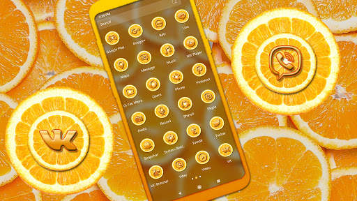 Orange Slice Theme Launcher screenshot 2