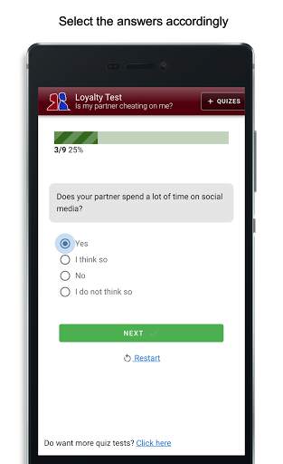 Loyalty Test - Is my partner cheating on me? Quiz screenshot 3