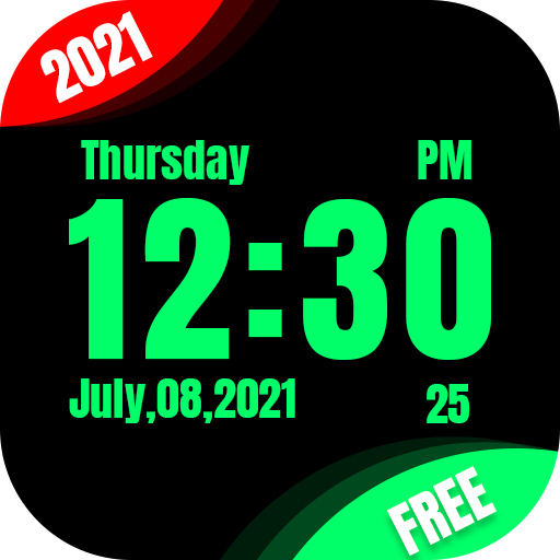 ikon Digital Clock: Live Clock Wallpaper
