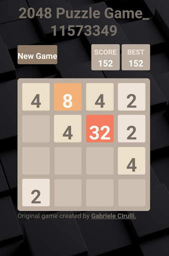2048 Puzzle Game screenshot 2