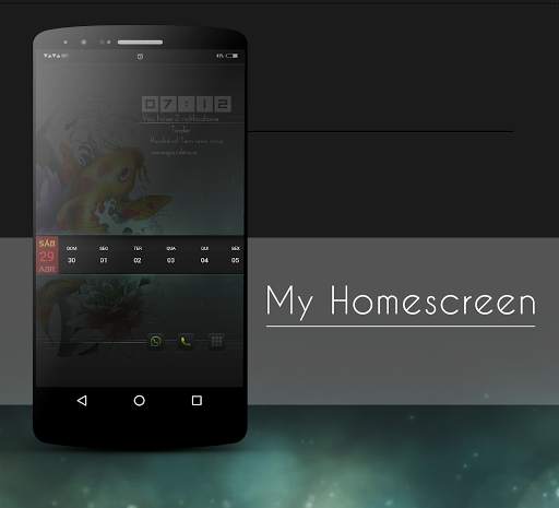 Klwp theme Carpa screenshot 1