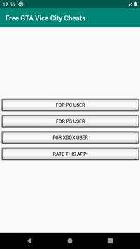 Free Cheats for GTA Vice City screenshot 1