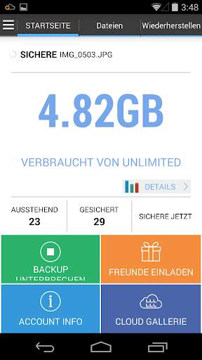 G Cloud Backup screenshot 2
