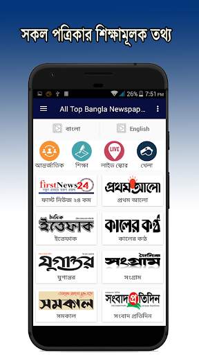 All Top Bangla Newspapers News screenshot 1