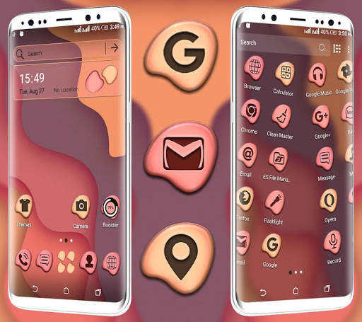 Simple Waves Launcher Theme screenshot 2