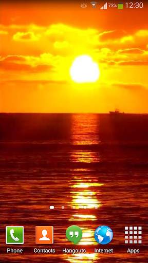 Sunset Ocean Live Wallpaper 3 screenshot 3