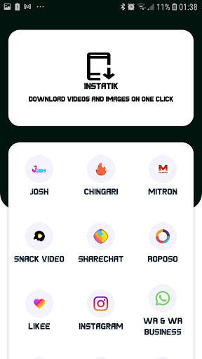 Mega Downloader InstaTik - Videos - Images - HD screenshot 2