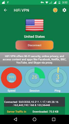 HiFi VPN - Free Unlimited Fast VPN Servers screenshot 3