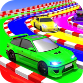 Superheroes Water Slide Colors Car Racing icon