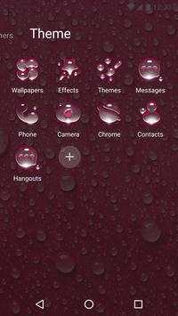 Pink Rain Drops Theme screenshot 3
