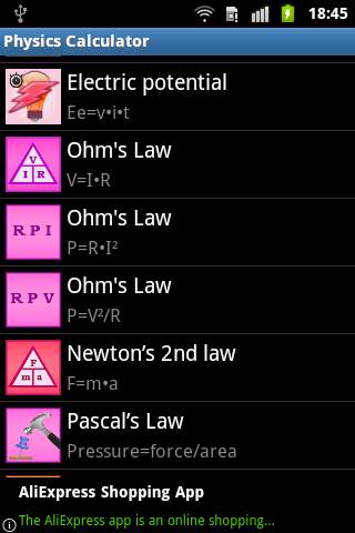 Physics Calculator screenshot 2