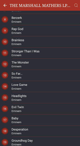 All Eminem Songs Lyrics screenshot 2