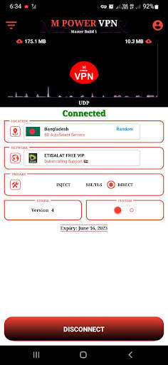 M POWER VPN screenshot 2