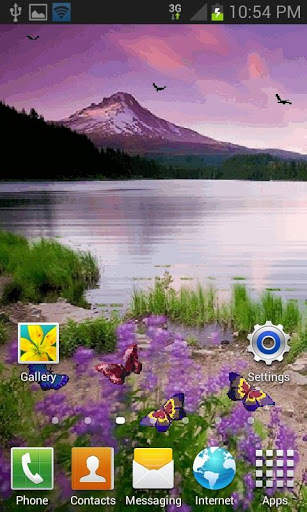 Beautiful Lake Butterfly LWP screenshot 2