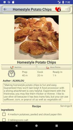 Chips Recipes – potato chips, crisps screenshot 2