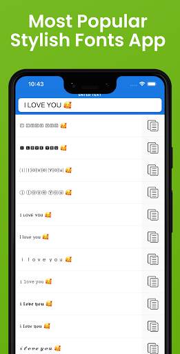 Fuentes: Fonts Convertidor de texto para Instagram screenshot 4