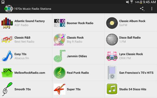1970s Music Radio Stations screenshot 8