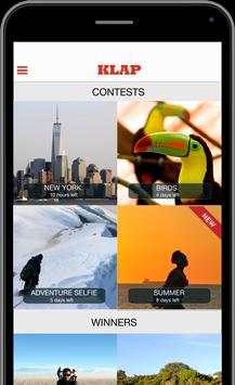 Klap photo contest screenshot 1