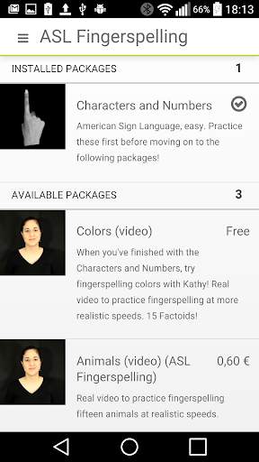 ASL Fingerspelling 5 تصوير الشاشة