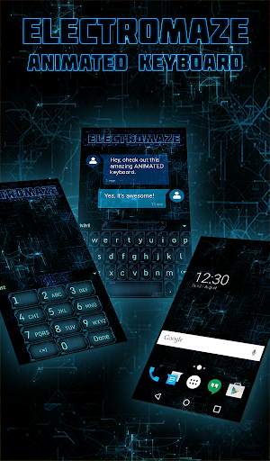 ElectroMaze Animated Keyboard   Live Wallpaper screenshot 1