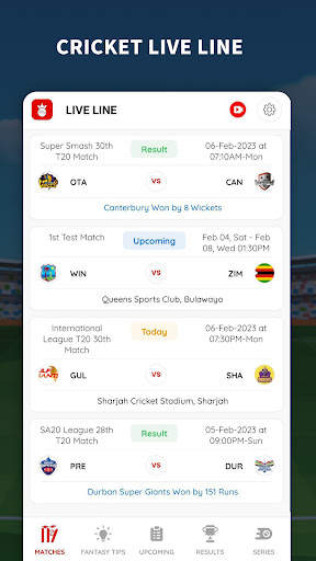 Cricket Live Line screenshot 1