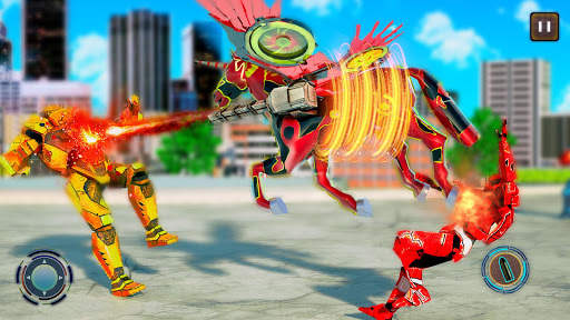 Unicorn Transform Robot City Attack: Robot Games screenshot 1