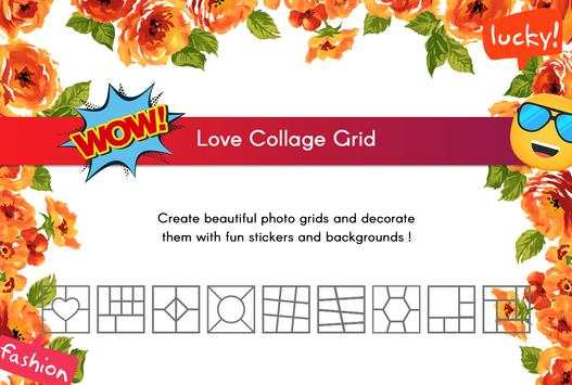 Love Collage Maker - Pic Grid 1 تصوير الشاشة