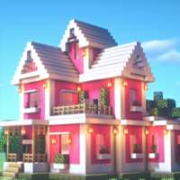 Pink house kawai mod minecraft logo