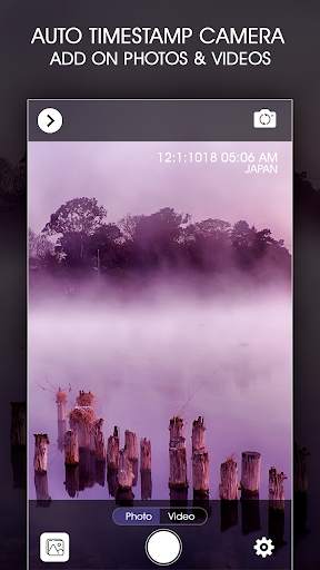 Auto Timestamp Camera - Add on Photos & Videos screenshot 1