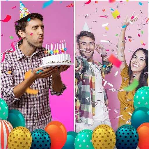 video de cumpleaños 🎈 con musica y fotos screenshot 21
