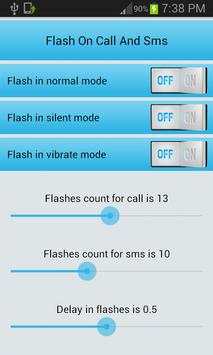 Flash on call and sms screenshot 2