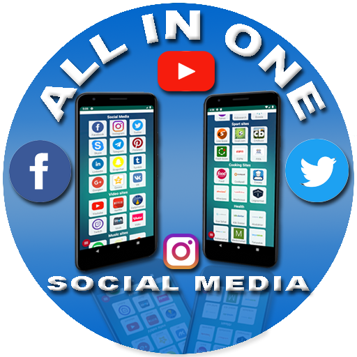 Social media-Social networks in one application icon