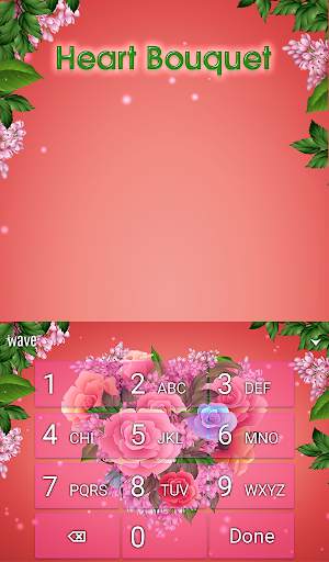 Bouquet Animated Keyboard   Live Wallpaper screenshot 5
