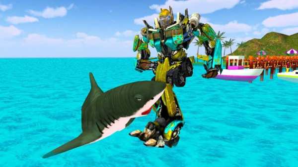 Mech Robot Shark Transform - Robot Wars Transform screenshot 2
