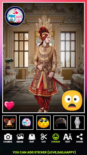Man Sherwani Photo Suit Editor screenshot 5