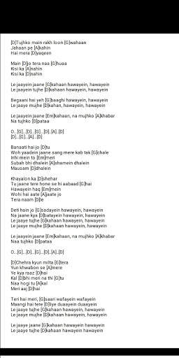 Hindi Guitar Songs Chord screenshot 2