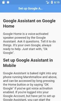Commands for Google Assistant screenshot 1