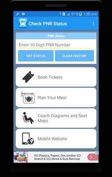 PNR Status Enquiry-PNR Checker screenshot 1