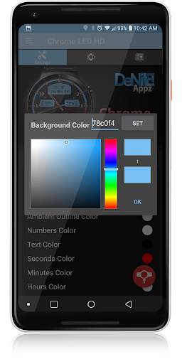 Chrome LED HD Watch Face Widget & Live Wallpaper screenshot 5