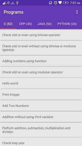 Programs with Output скриншот 1