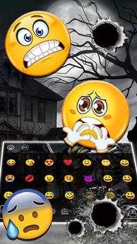 Dark Night Skull Gun Keyboard Theme screenshot 3