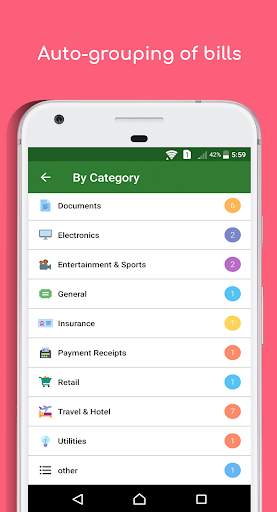 Bill Free - Bill wallet and spends tracker 5 تصوير الشاشة