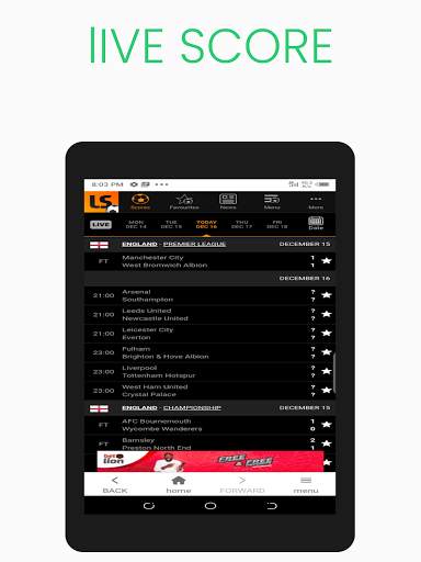All Livescores screenshot 11