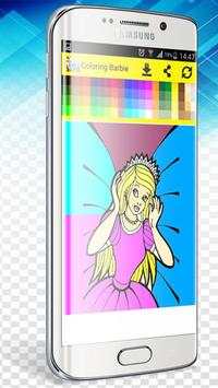 princess Barbie coloring games screenshot 5