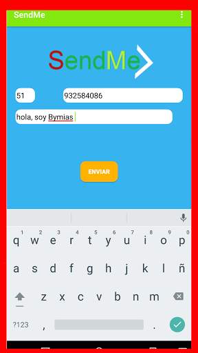 SendmeX: whatsapp message without adding  contacts screenshot 3