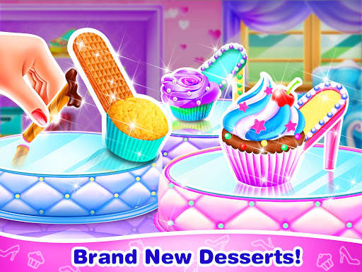 High Heel Cupcake Maker- Girly Bakery Food Games screenshot 1