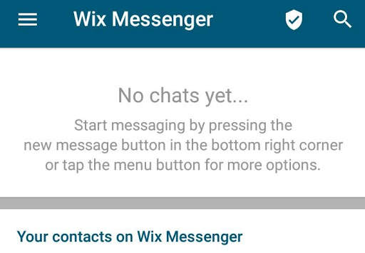 Wix Messenger screenshot 1
