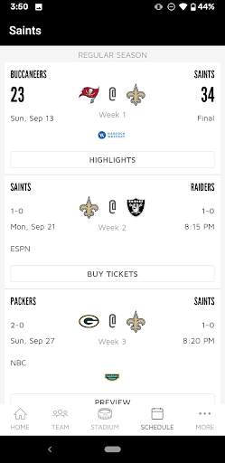 New Orleans Saints Mobile screenshot 5